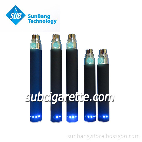 EGO Battery with 5 LED Flash for EGO Series, Electronic Cigarette 650mAh, 900mAh and 1100mAh